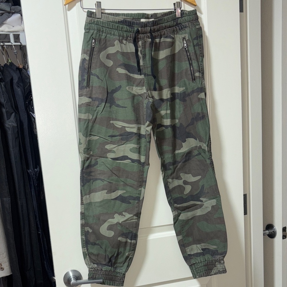 TNA Green and Gray Camouflage Pants